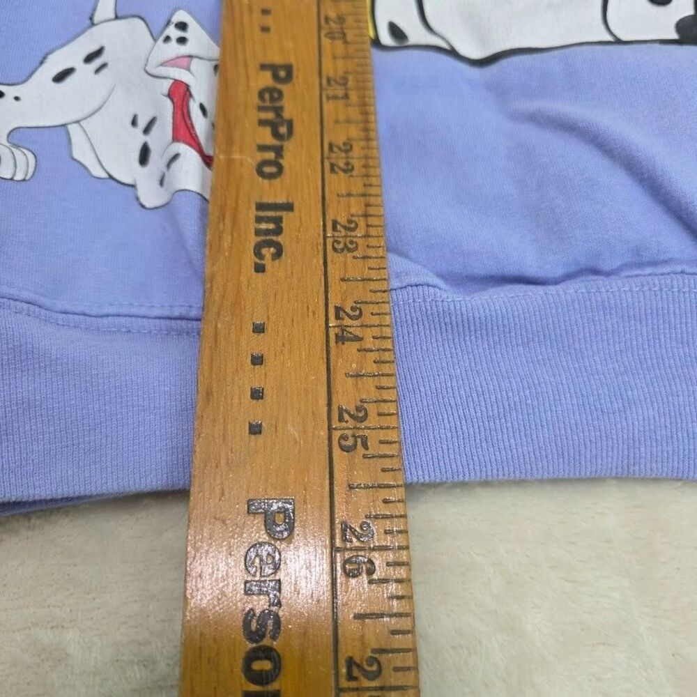Disney 101 Dalmatians Crew Neck Sweatshirt Lavender Size S Women's Long Sleeve - Picture 11 of 11